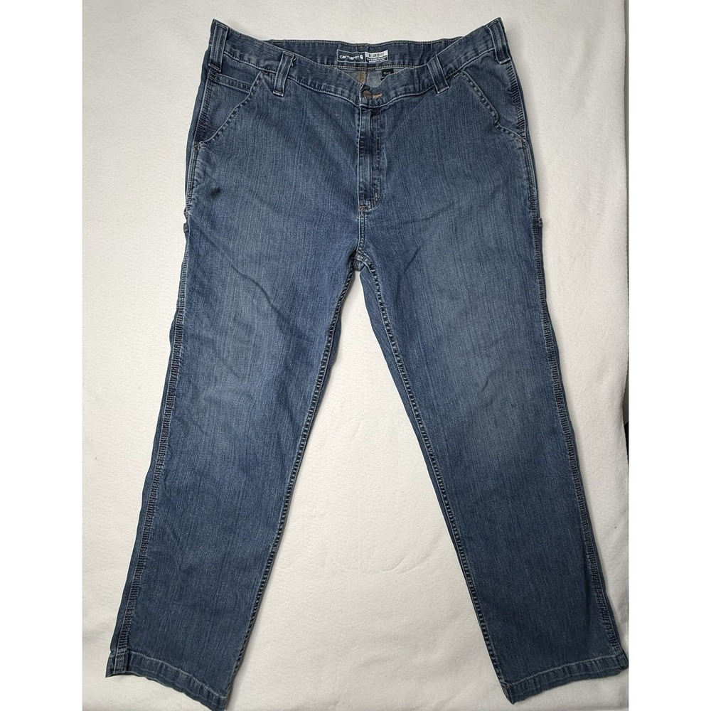 Carhartt Rugged Flex Relaxed Fit Utility Jean Men Sz 40x32 Blue Workwear Casual